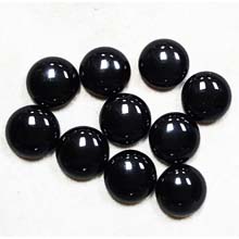 12MM ROUND CABOCHON BLACK ONYX(10PCS/BAG)
